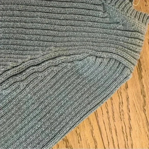 Mini Boden Girls Sparkle Cardigan Sweater Blue Size 1.5-2Y - Picture 2 of 3